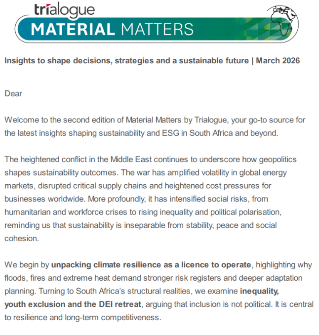 material matters